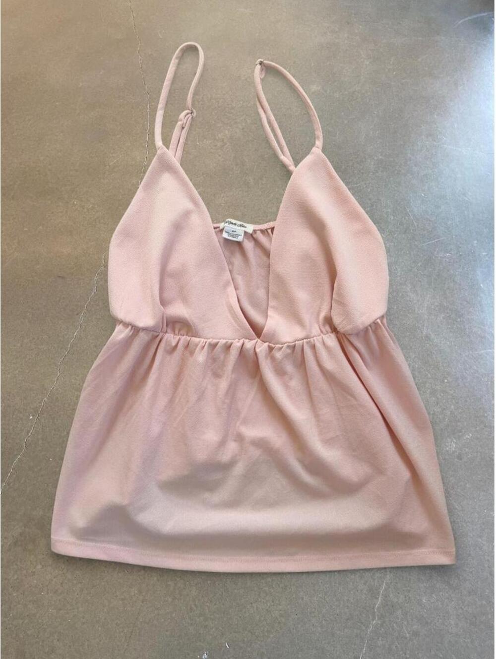 Kimchi Blue Y2K Pink Babydoll Tank Top | Women’s Size S/P